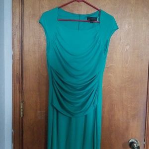 Green cocktail dress.